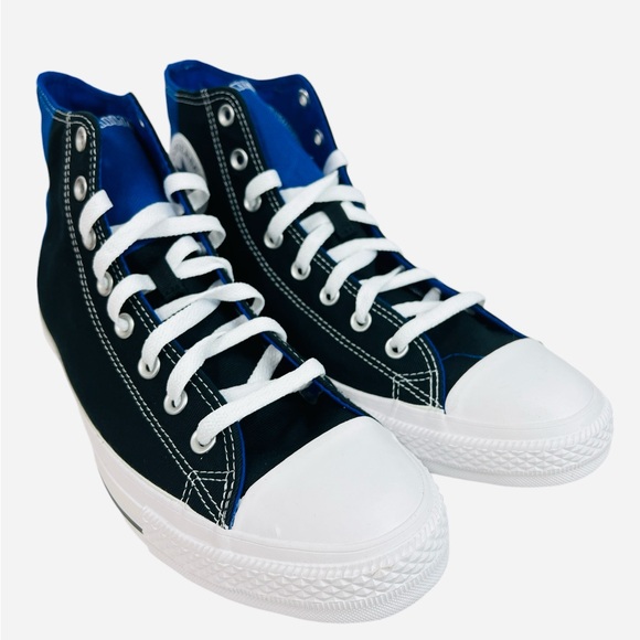 Converse CTAS Colorblock Blue/Black High-Top Unisex Sneaker 163348F Size 12 - Picture 4 of 12